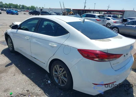 2018 Hyundai Elantra Value Edition z USA, uszkodzony, nr VIN 5NPD84LF6JH334832